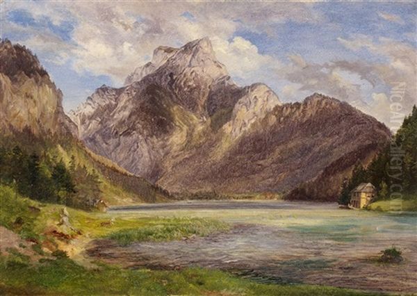 Watzmann Am Abend Oil Painting by Friedrich Loos