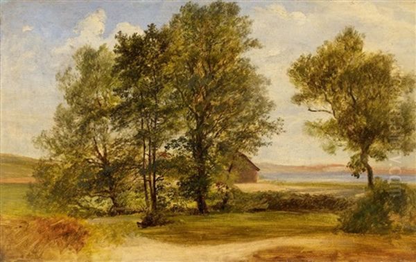 Haus Am See Oil Painting by Friedrich Loos