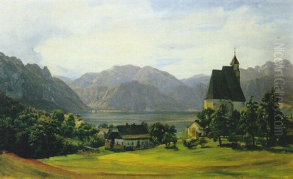 Steinbach Am Attersee by Friedrich Loos