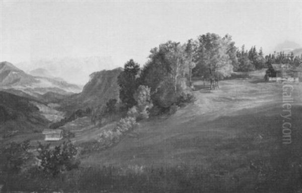 Partie Aus Dem Kahlenberg Oil Painting by Friedrich Loos