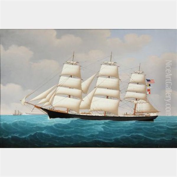 Portrait Of The American Sailing Ship 