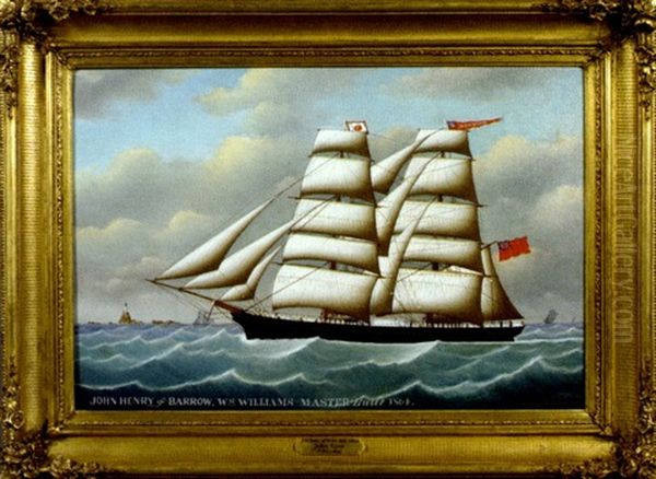 The "john Henry" Of Barrow, Off Fastnet Rock, Ireland Oil Painting by John Frederick Loos