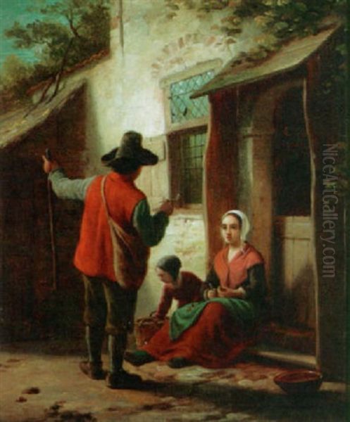 The Traveller Oil Painting by Basile De Loose