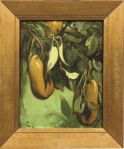 Kalebaspeeren - Pears Oil Painting by Jacobus Van Looy