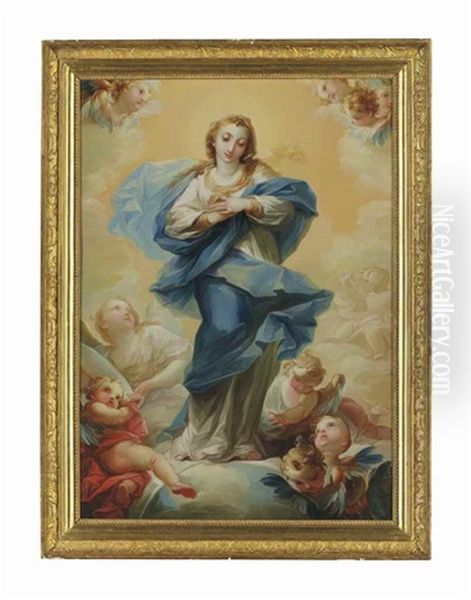 The Immaculate Conception Oil Painting by Vicente Lopez y Portana