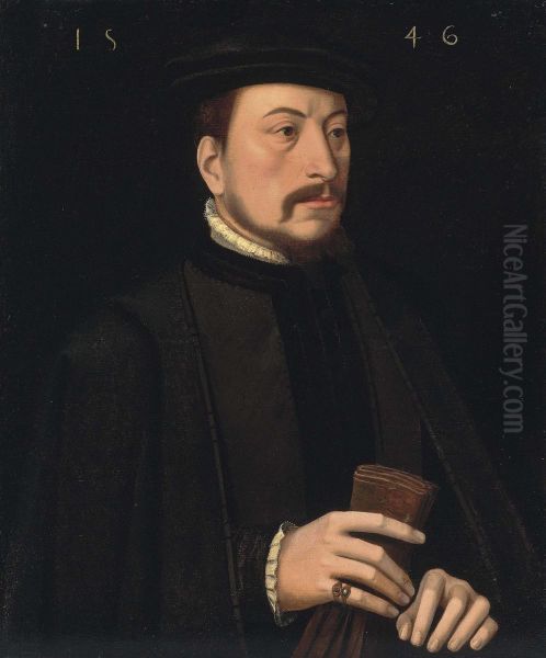 Portrait Of A Gentleman Oil Painting by Ambrosius Benson