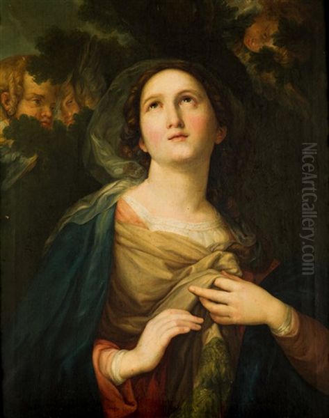 Inmaculada Oil Painting by Vicente Lopez y Portana