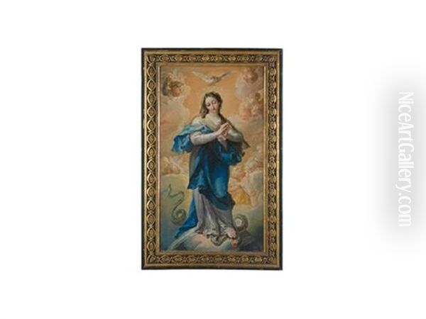 Inmaculada Oil Painting by Vicente Lopez y Portana