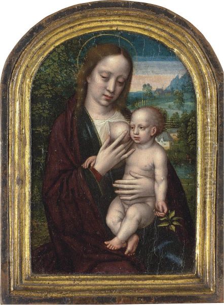 The Virgin Lactans Oil Painting by Ambrosius Benson