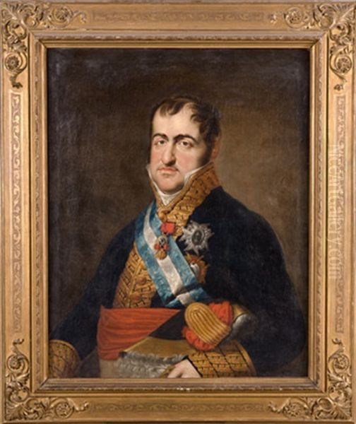 Retrato De Fernando Vii Oil Painting by Vicente Lopez y Portana