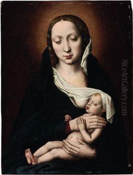 The Holy Virgin And Child Oil Painting by Ambrosius Benson