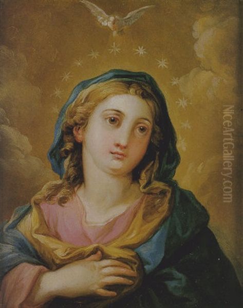 Immaculada Oil Painting by Vicente Lopez y Portana