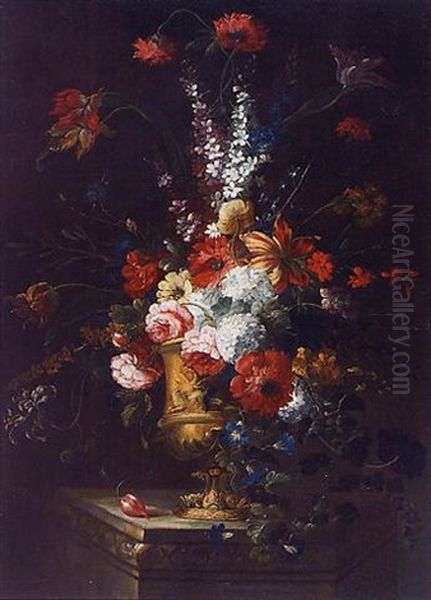 Blumenstillleben Oil Painting by Gasparo Lopez