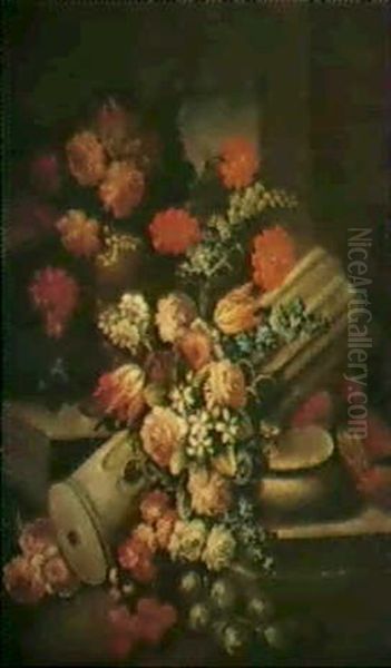 Natures Mortes Aux Fleurs Oil Painting by Gasparo Lopez