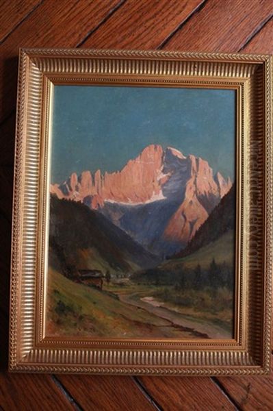 Paysage De Montagne En Ete Oil Painting by Gabriel Loppe