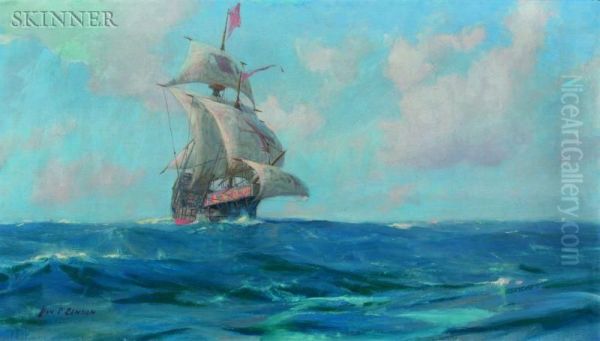 The Galleon Oil Painting by John P. Benson