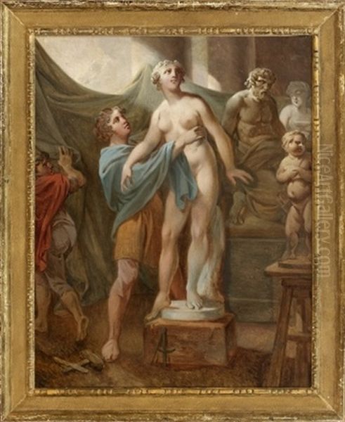 Pygmalion Oil Painting by Christian August Lorentzen