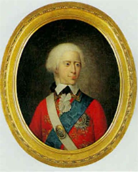 Frederik Vi Som Ung Oil Painting by Christian August Lorentzen