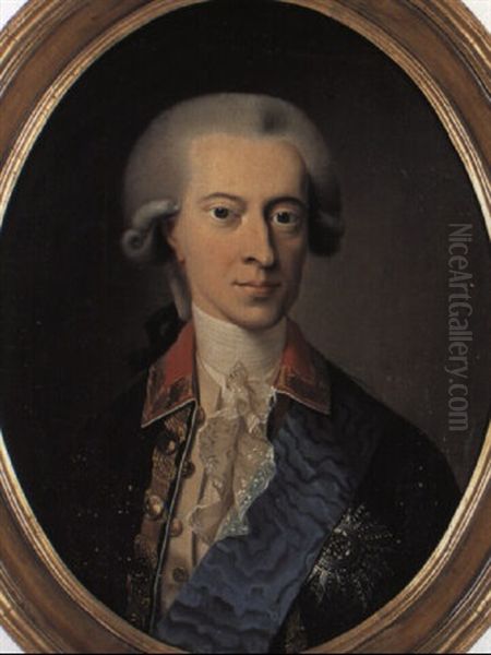 Portraet Af Christian Vii Oil Painting by Christian August Lorentzen