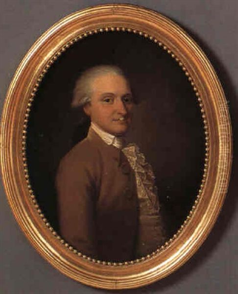 Portraet Af Anthon Trolle F. 1752 D. 1793 Oil Painting by Christian August Lorentzen