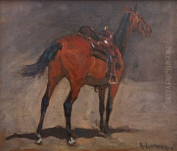 Saddles Horse Oil Painting by Richard Lorenz