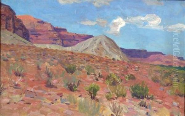 Desert View Oil Painting by Richard Lorenz