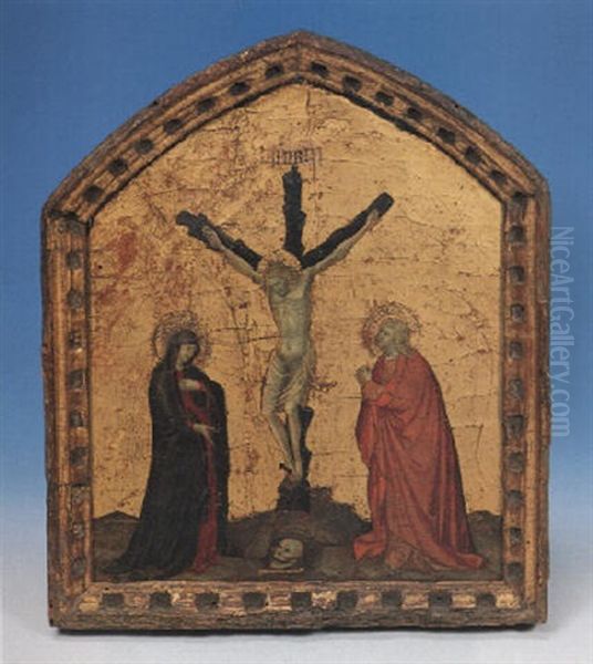 Il Crocifisso Tra I Dolenti Oil Painting by Pietro Lorenzetti