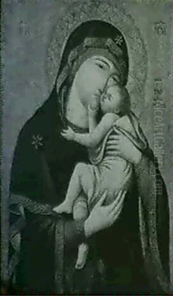 The Madonna And Child Oil Painting by Pietro Lorenzetti