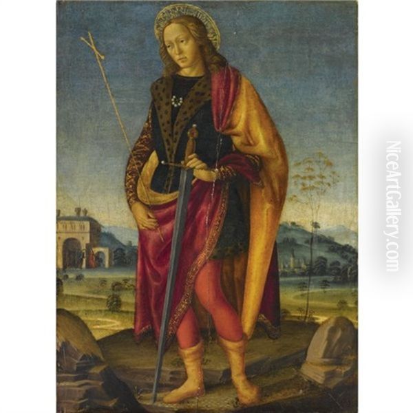 Sant'ansano Oil Painting by Fiorenzo di Lorenzo