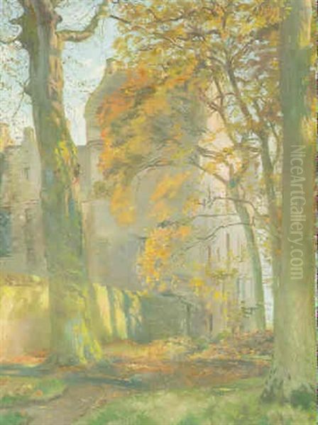 Kellie Castle Oil Painting by John Henry Lorimer