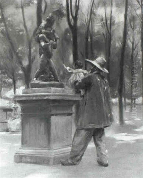 In The Park Oil Painting by John Henry Lorimer