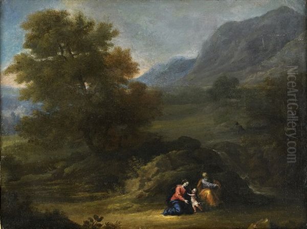 The Holy Family Oil Painting by Claude Lorrain