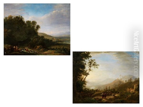 Gemaldepaar Oil Painting by Claude Lorrain