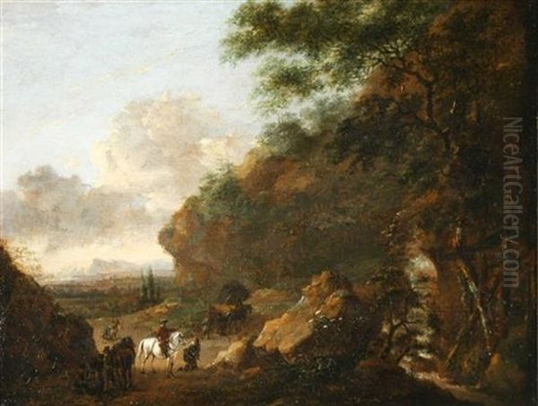 Landscape With Figures Oil Painting by Claude Lorrain