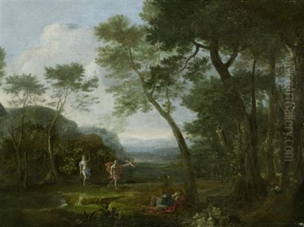 Der Schlafende Endymion Oil Painting by Claude Lorrain