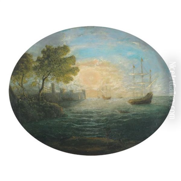 Sea Piece (coast Scene) Oil Painting by Claude Lorrain