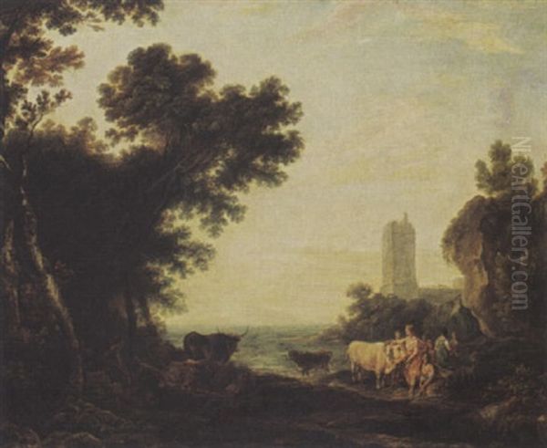 The Rape Of Europa Oil Painting by Claude Lorrain