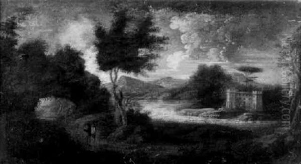 Heroische Landschaft Mit Unterschiedlichen Lichtstimmungen by Claude Lorrain