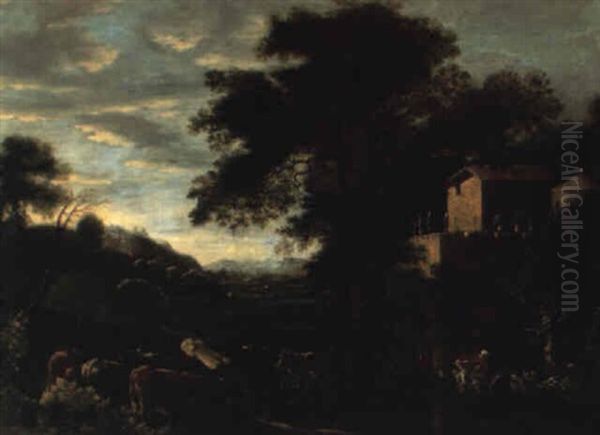 Paysage Pastoral Oil Painting by Claude Lorrain