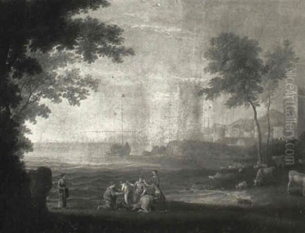 The Rape Of Europa Oil Painting by Claude Lorrain