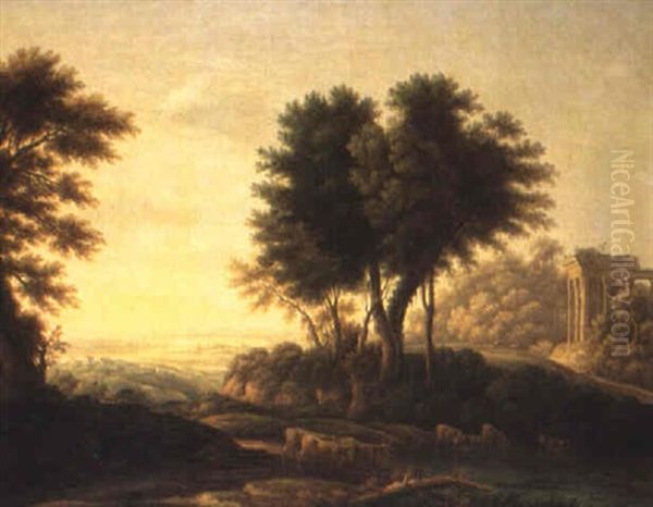 Ruinlandskap Oil Painting by Claude Lorrain