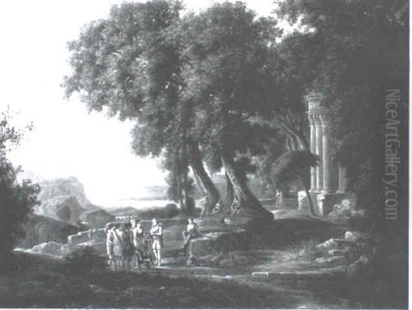 Diana And Her Nymphs Oil Painting by Claude Lorrain