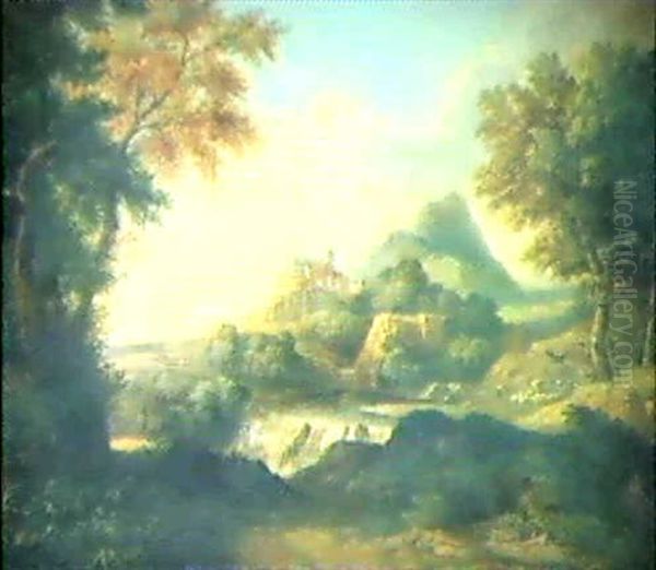 Hirtenlandschaft Oil Painting by Claude Lorrain