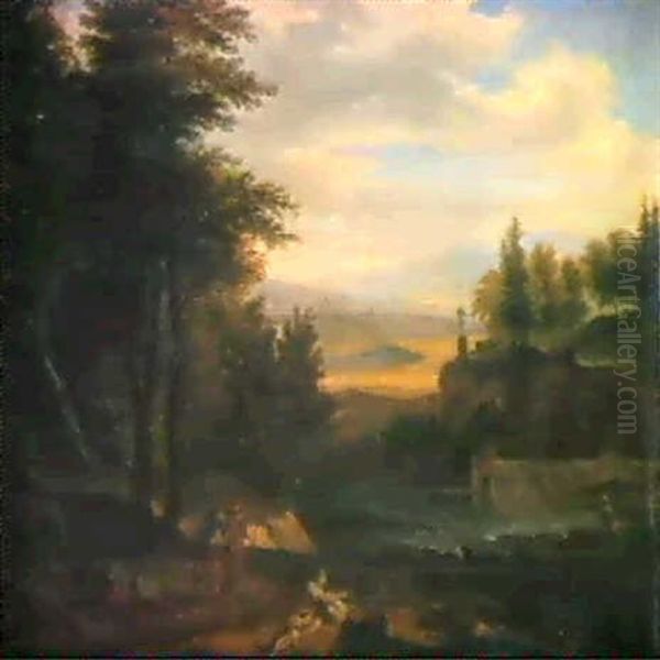 Heroische Berglandschaft Oil Painting by Claude Lorrain