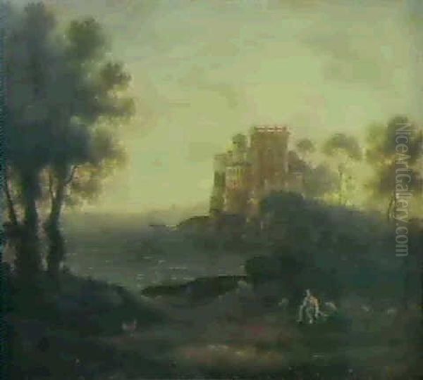 Psyche And The Palace Of Love Oil Painting by Claude Lorrain