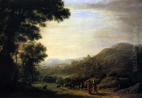 Paysage Avec Bergers Oil Painting by Claude Lorrain