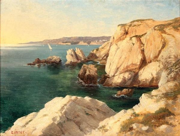 Bord De Mer Oil Painting by Leberecht Lortet