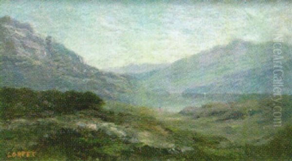 Berglandschaft Oil Painting by Leberecht Lortet