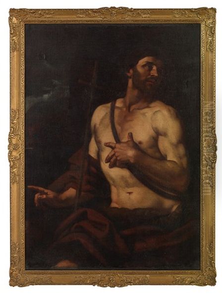 St. John The Baptist Oil Painting by Johann Carl Loth