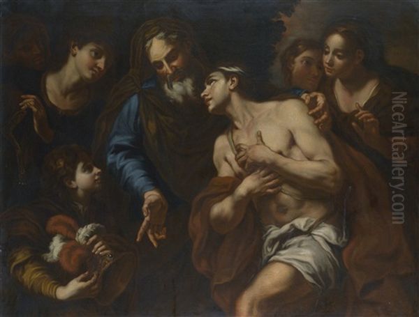 The Return Of The Prodigal Son Oil Painting by Johann Carl Loth